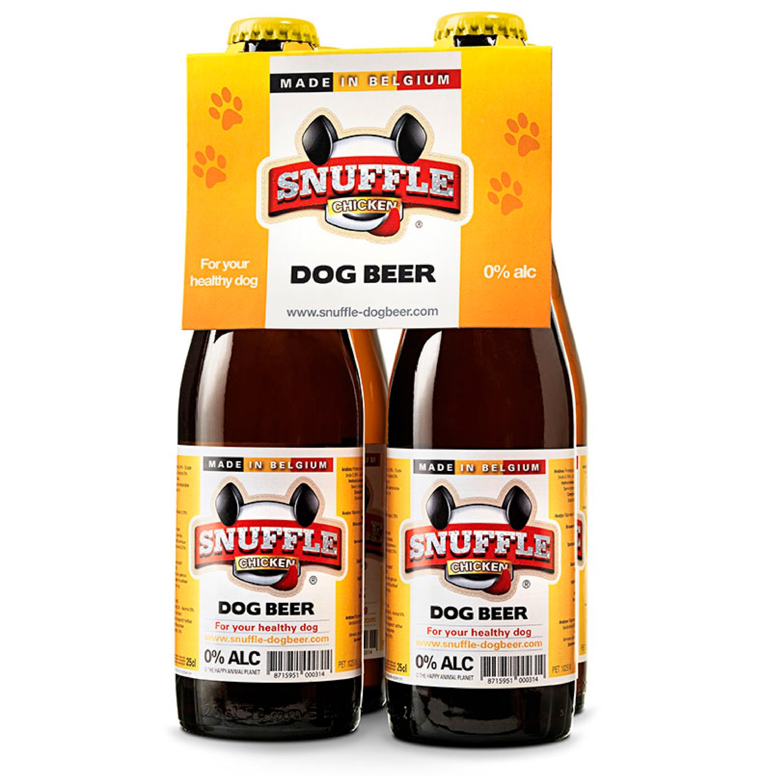 Chicken Dog Beer 4-Pack Bottles