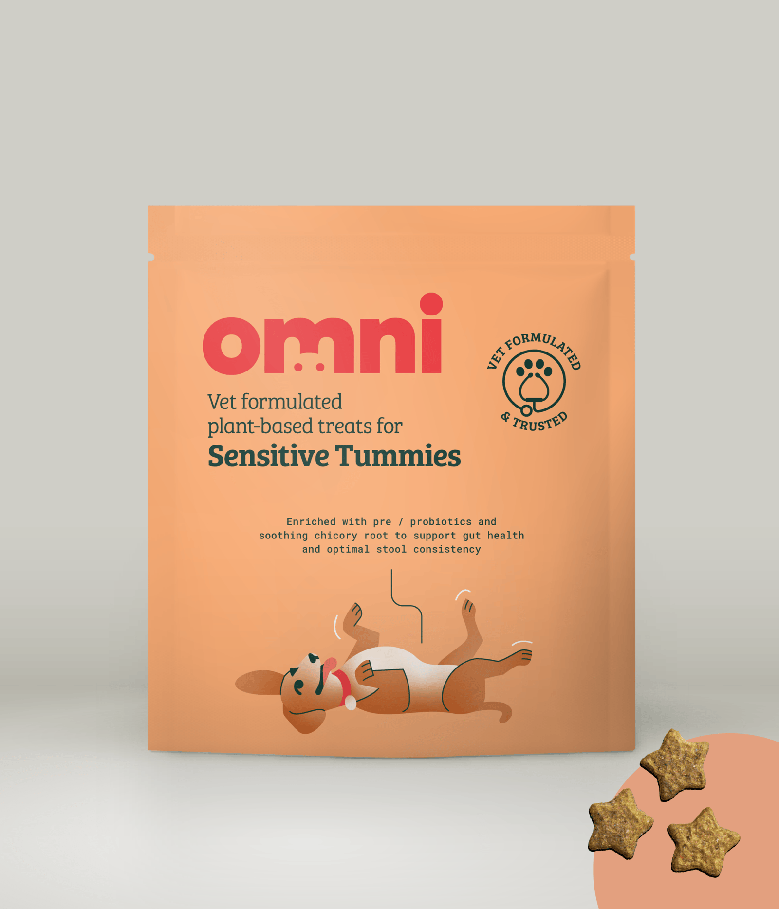 Vet formulated plant-based treats for Sensitive Tummies