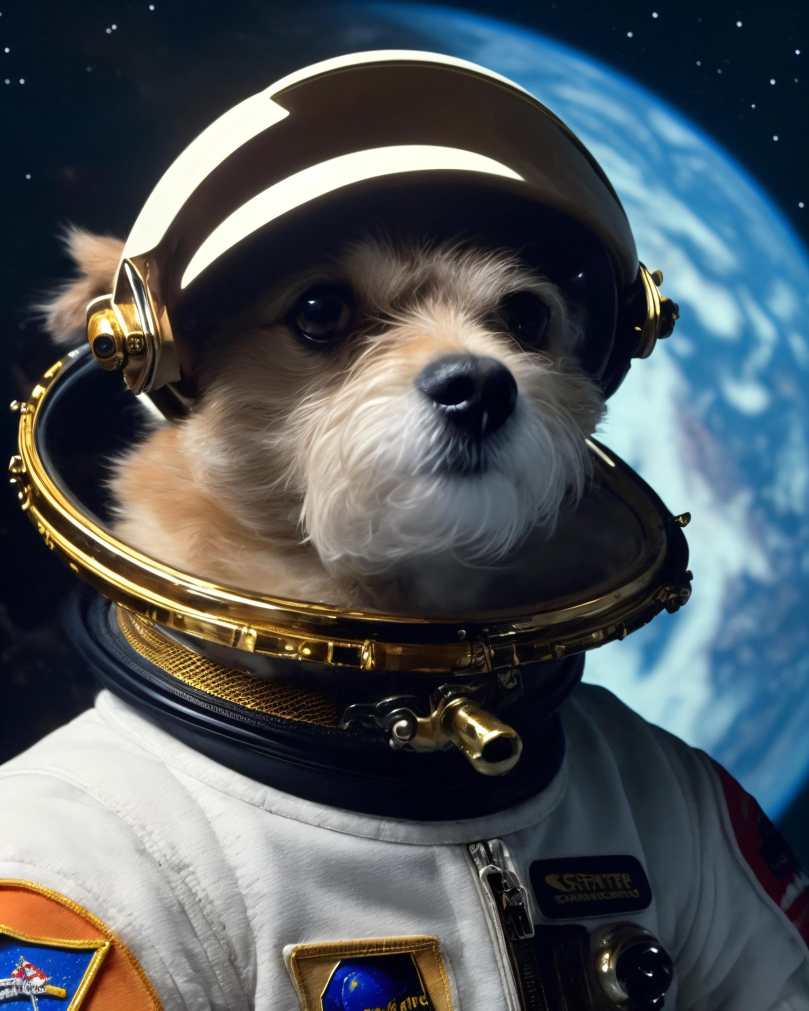 Astronaut Dog Portraits