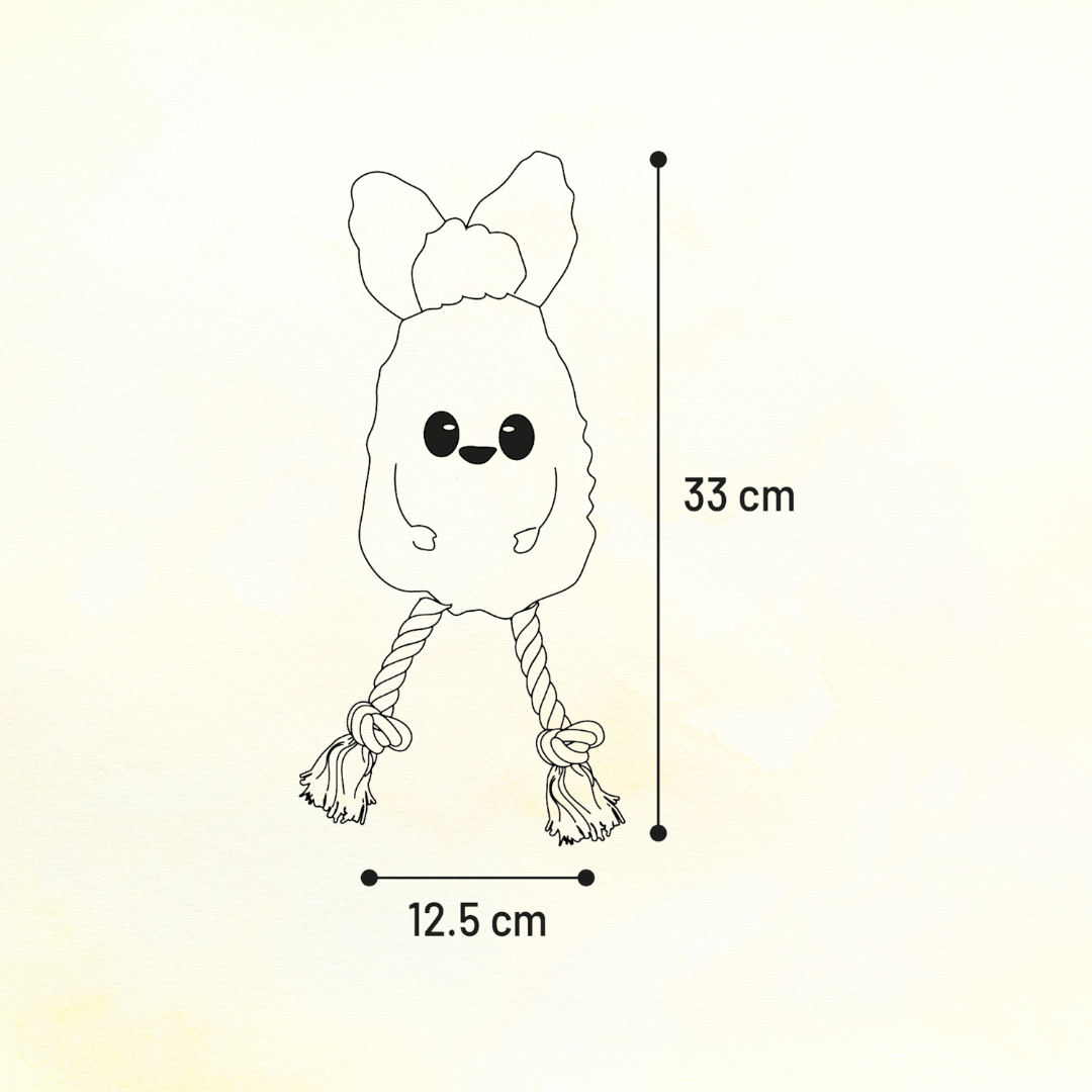Toy Bubto Pineapple with Rope