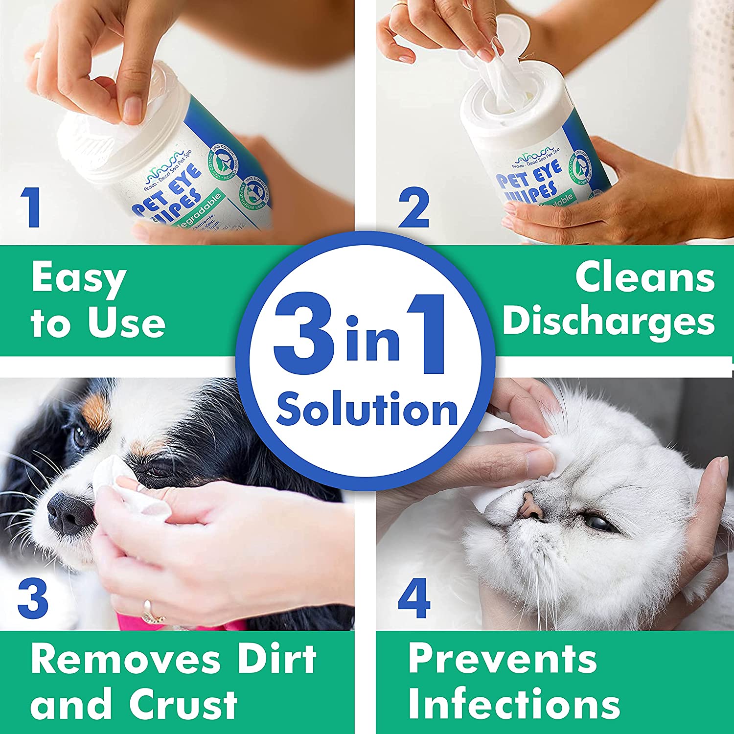 Pet Eye Wipes,100 Count