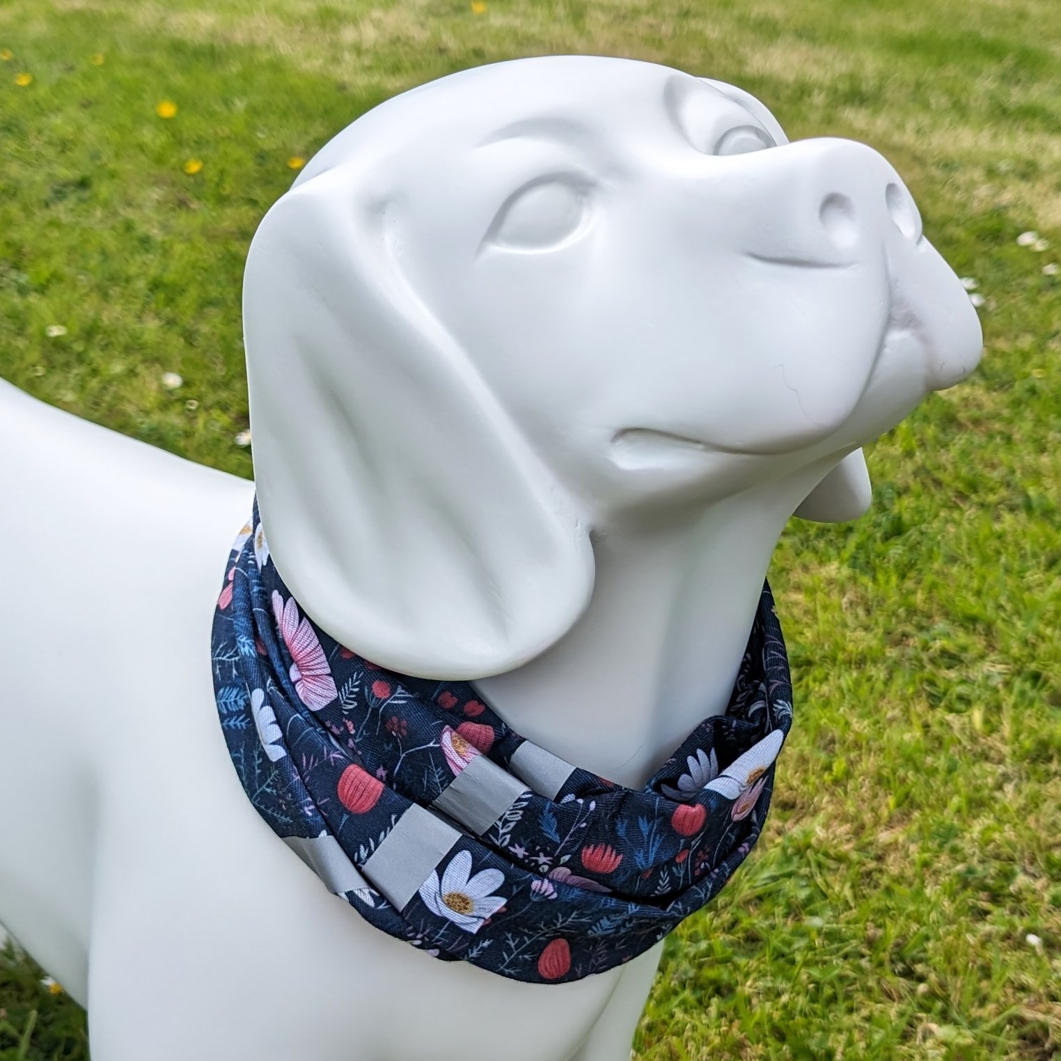 Dog Bandana with Built-In, No Nasties Flea & Tick Repellent  | Cottage Garden
