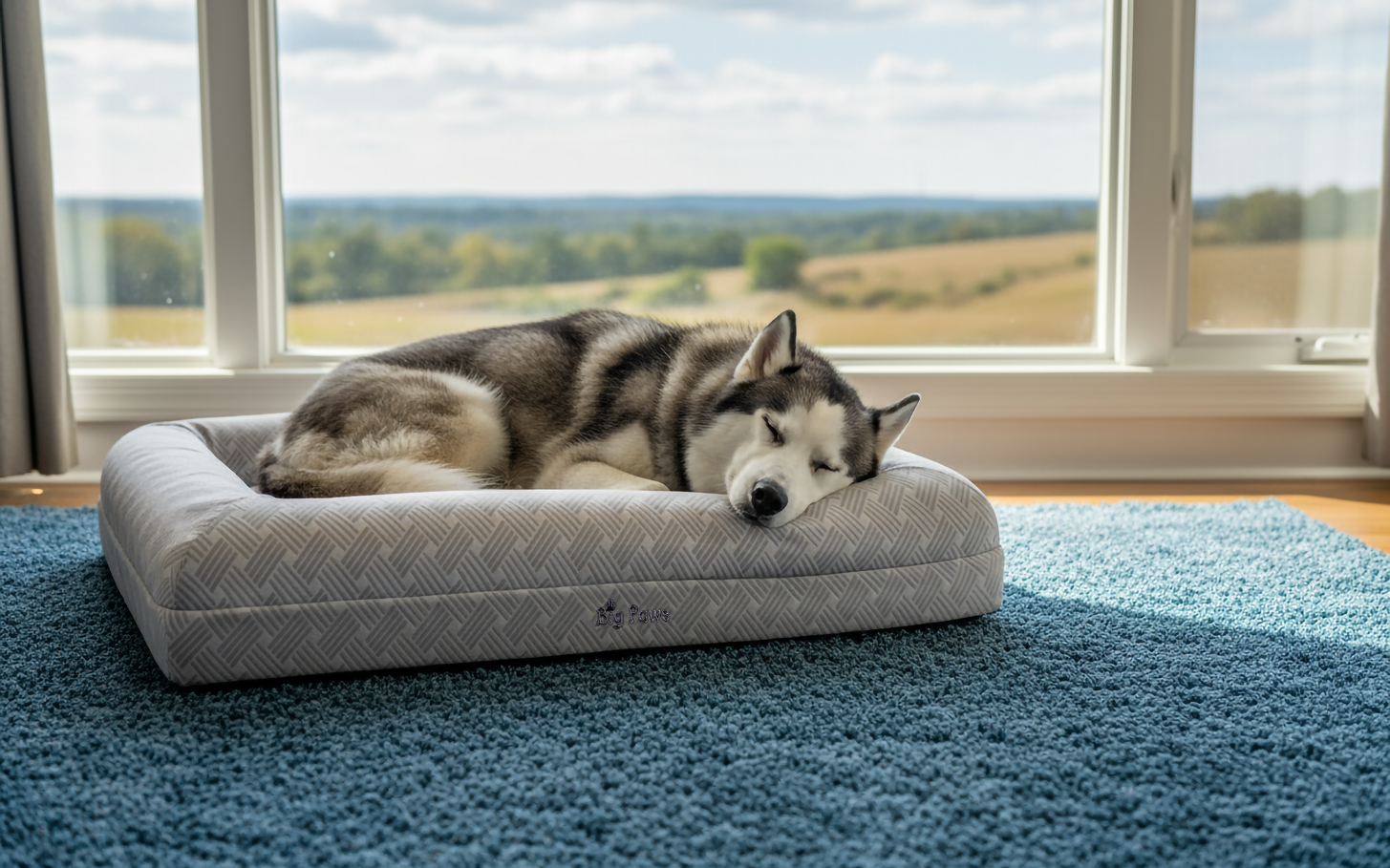 Large Cooling Orthopedic Dog Bed