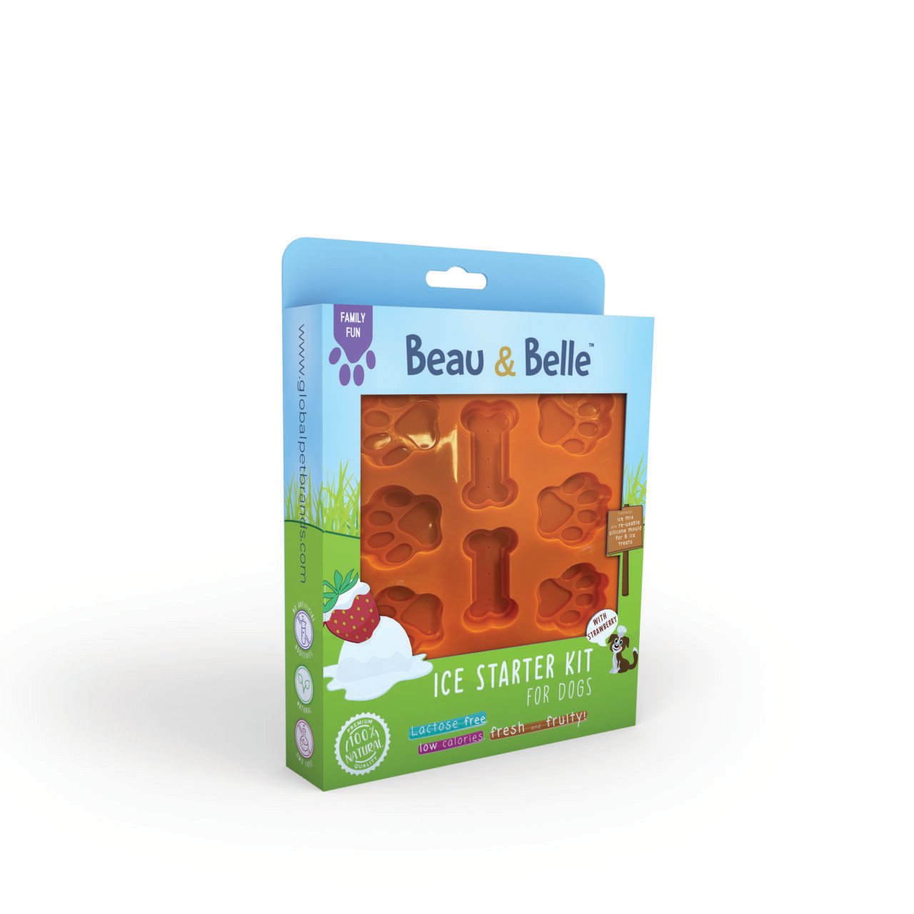 Starters kit ice mix for dogs including silicon tray