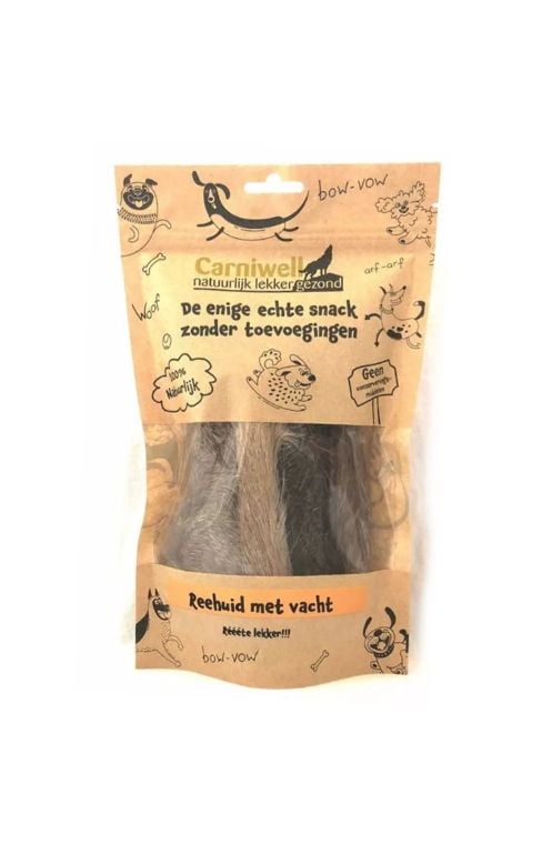 Carniwell Deer Skin With Fur 90g