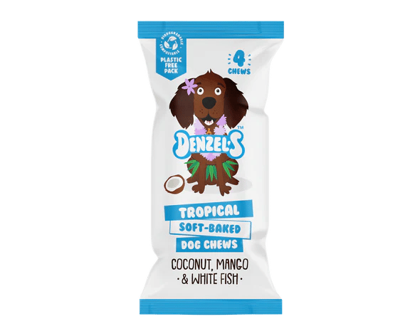 Denzel's Tropical Soft-Baked Dog Chews (4 x sticks)