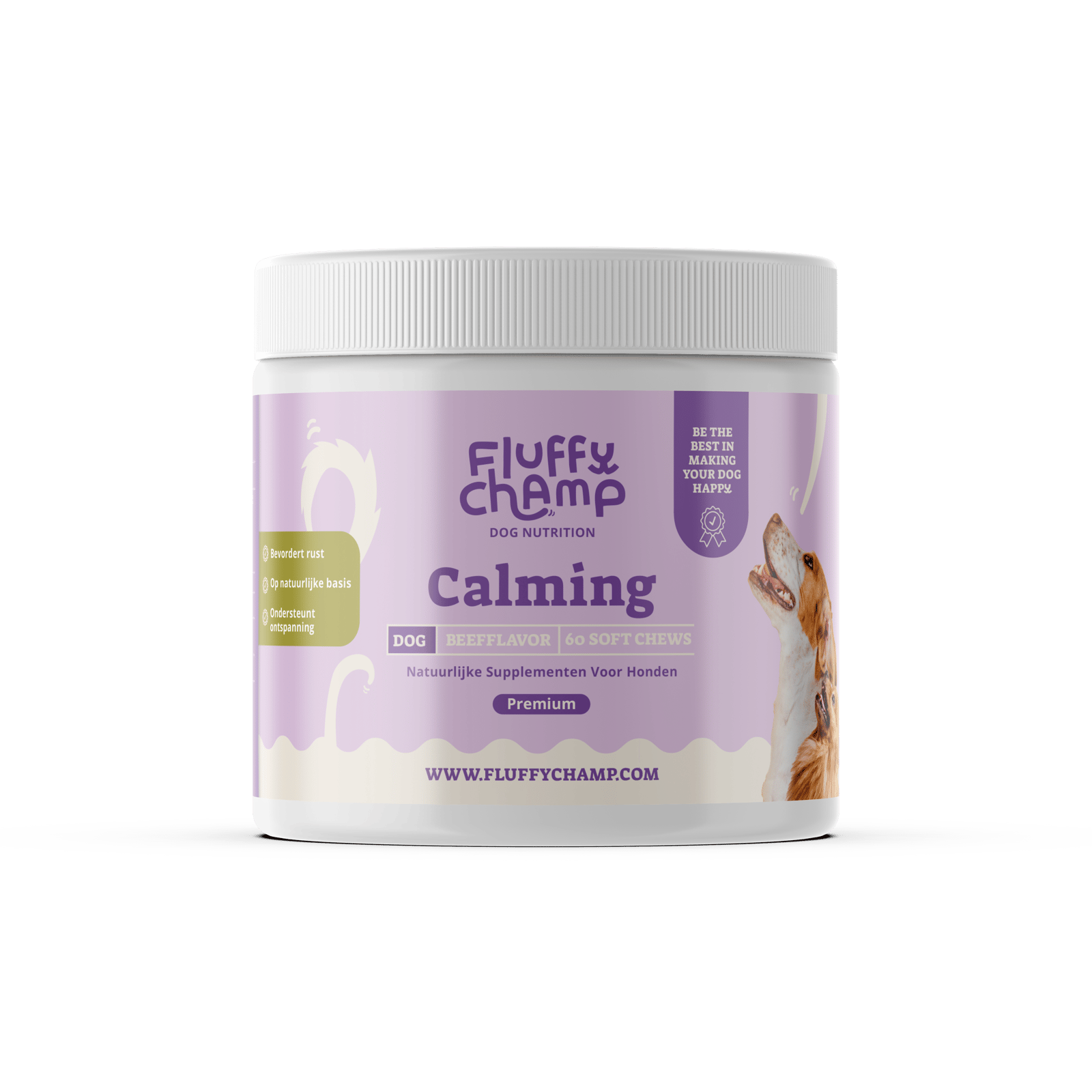 Calming - 60 Dog Anti-Stress Chews - Rich in Lemon Balm & Magnesium
