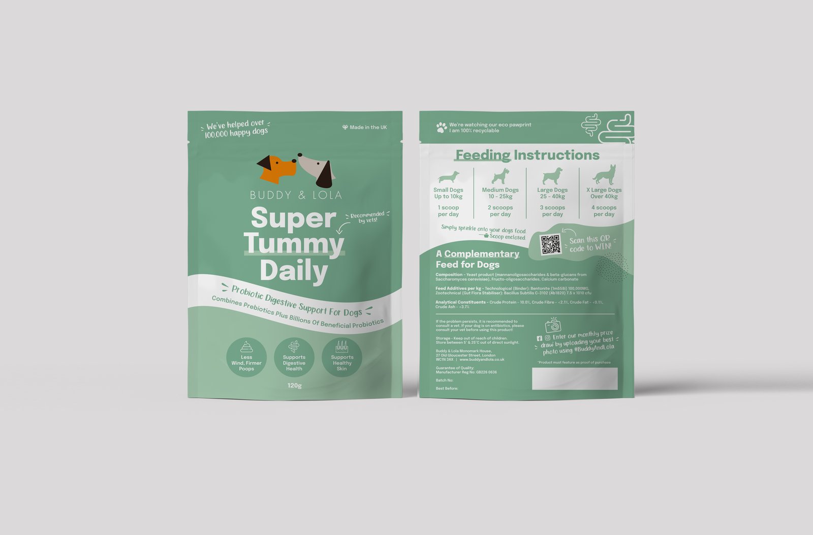 Super Tummy Daily - Probiotics for dogs (120g Pouch)
