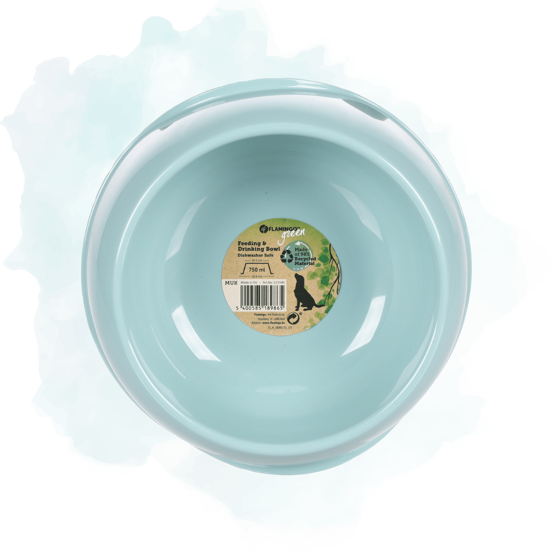 Feeding and Drinking Bowl Muk Round Light Blue M