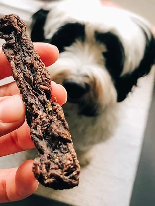 Meaty beef jerky
