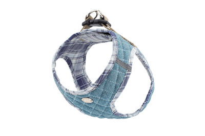 Step-In Harness - Blue Plaid & Denim