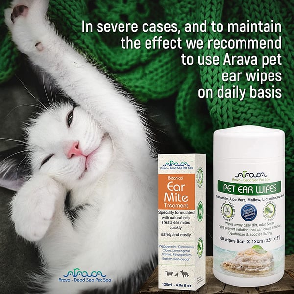 Natural Ear Mite Treatment - for Dogs & Cats