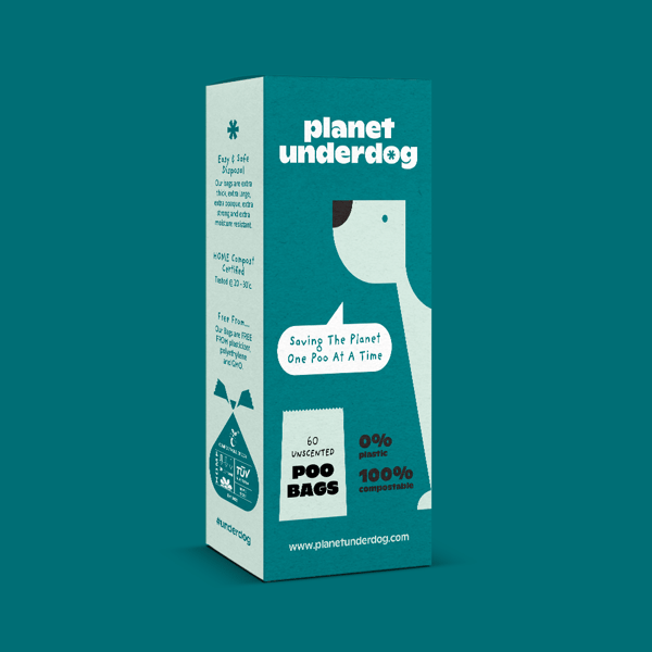 120 Box Compostable Poo Bags - Green