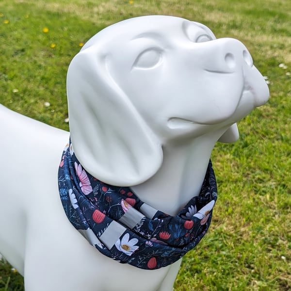 Dog Bandana with Built-In, No Nasties Flea & Tick Repellent  | Cottage Garden