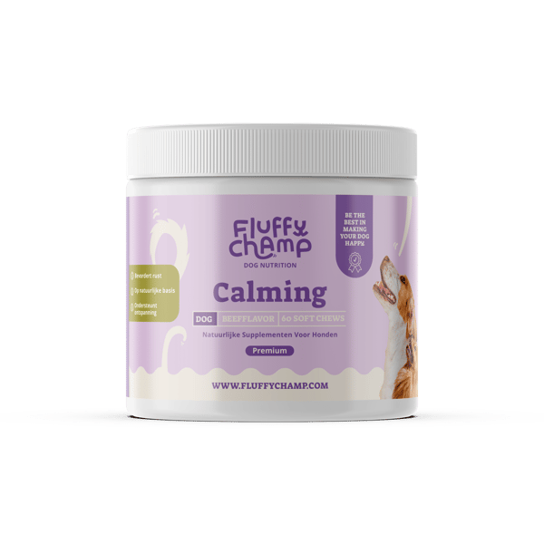 Calming - 60 Dog Anti-Stress Chews - Rich in Lemon Balm & Magnesium