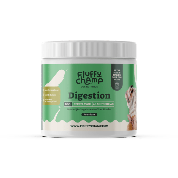 Digestion – 60 Dog Chews - Rich in Probiotics & Prebiotic Fibers