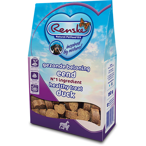Dog - Healthy Reward Hearts Duck 150 g