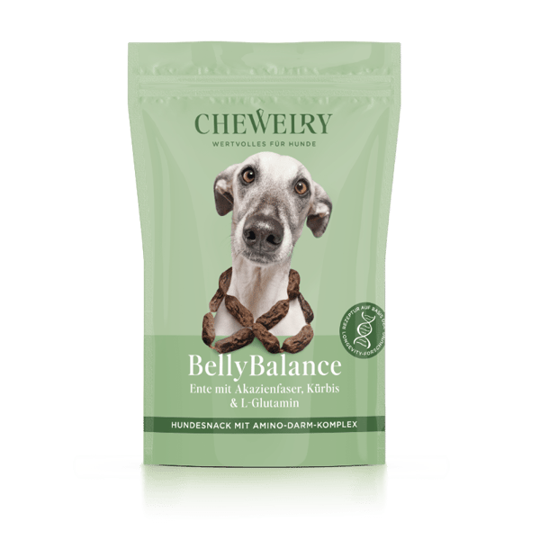 BellyBalance - Supplement-Hundesnack mit Ente, Akazienfaser & Kürbis