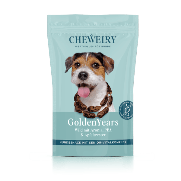 GoldenYears – Supplement-Hundesnack mit PEA & Apfeltrester