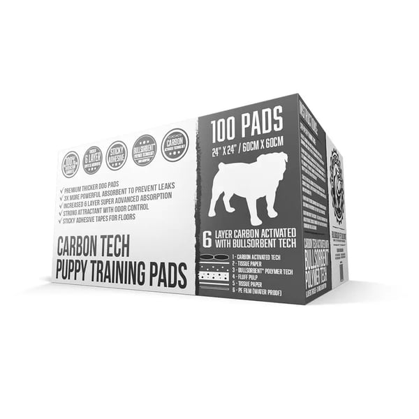 Carbon Puppy Pads with Adhesive Tab