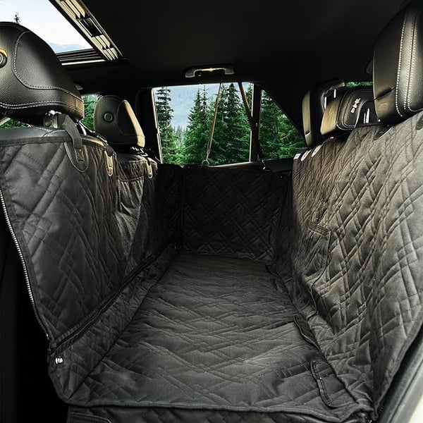 Bulldogology Dog Car Seat Cover with Mesh
