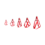 Harness Step&Go Ziggi Red image 1