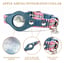 Airtag Collar - Pink Plaid & Denim image 3