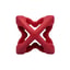 Chewtastic Geometrics Natural Rubber Interactive Toy Geo-AstroRolly Red image 1