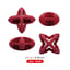 Chewtastic Geometrics Natural Rubber Interactive Toy Geo-AstroRolly Red image 2