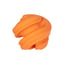 Chewtastic Geometrics Natural Rubber Interactive Toys Geo-Hex Orange image 2