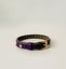 Luxury Swarovski-Embellished Purple Leather Collar. image 1