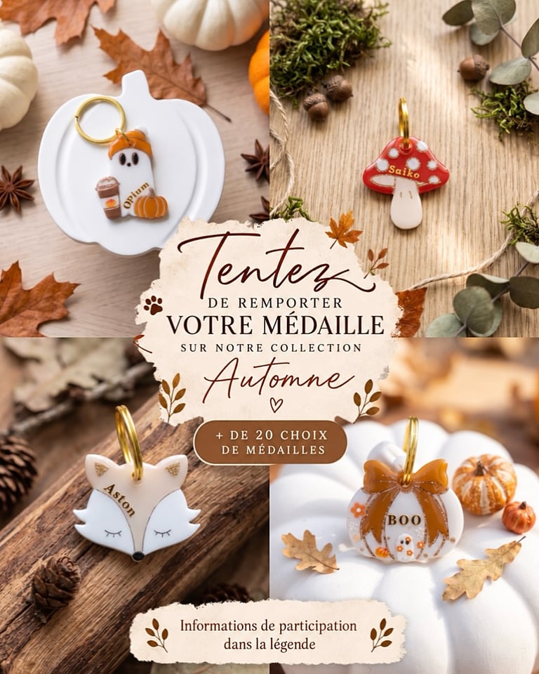 LA médaille de votre choix parmi toute notre collection Automne