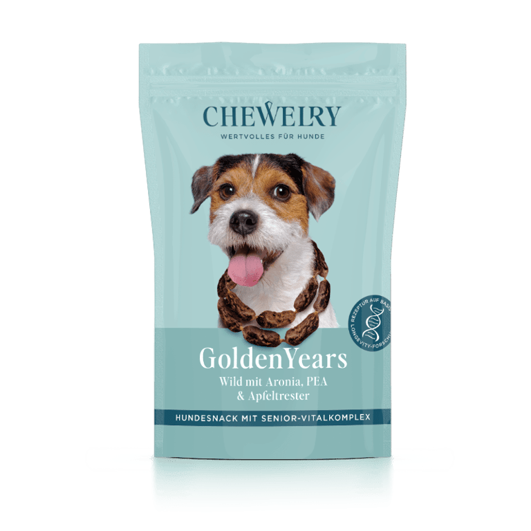 GoldenYears – PEAとアップルポマス配合の犬用サプリメントスナック
