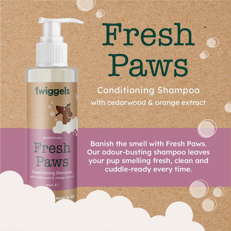 Twiggels Fresh Paws Conditioning Dog Shampoo Promo