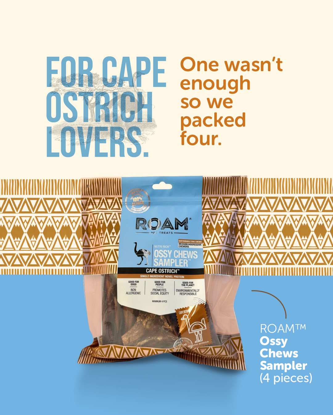 Cape Ostrich Chews: A Dog's Delightful Sampler!