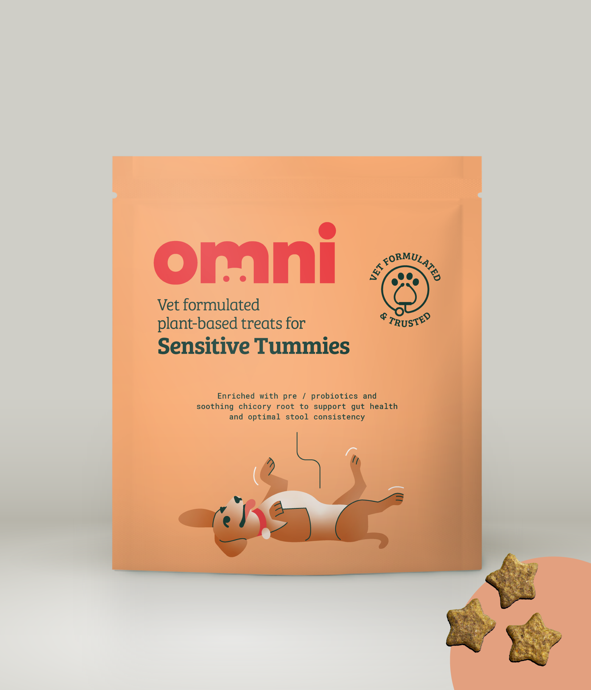 Vet formulated plant-based treats for Sensitive Tummies