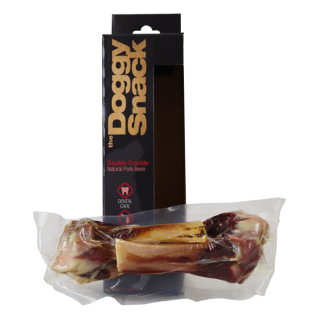 The DoggySnack Pork Bone - Double Trouble