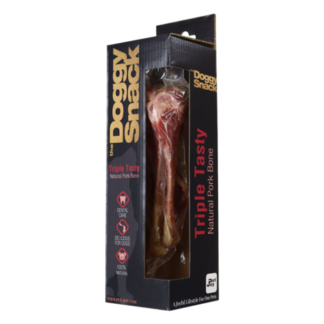 The DoggySnack Pork Bone - Triple Tasty