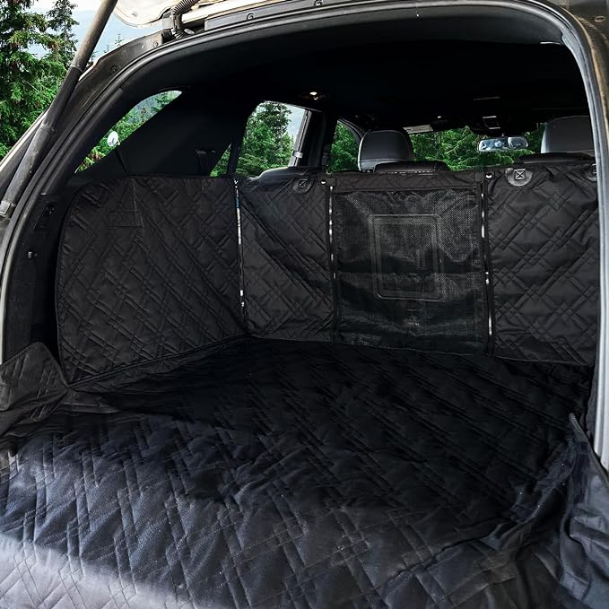 Cargo Liner for SUV with Mesh & Zippers (Large)