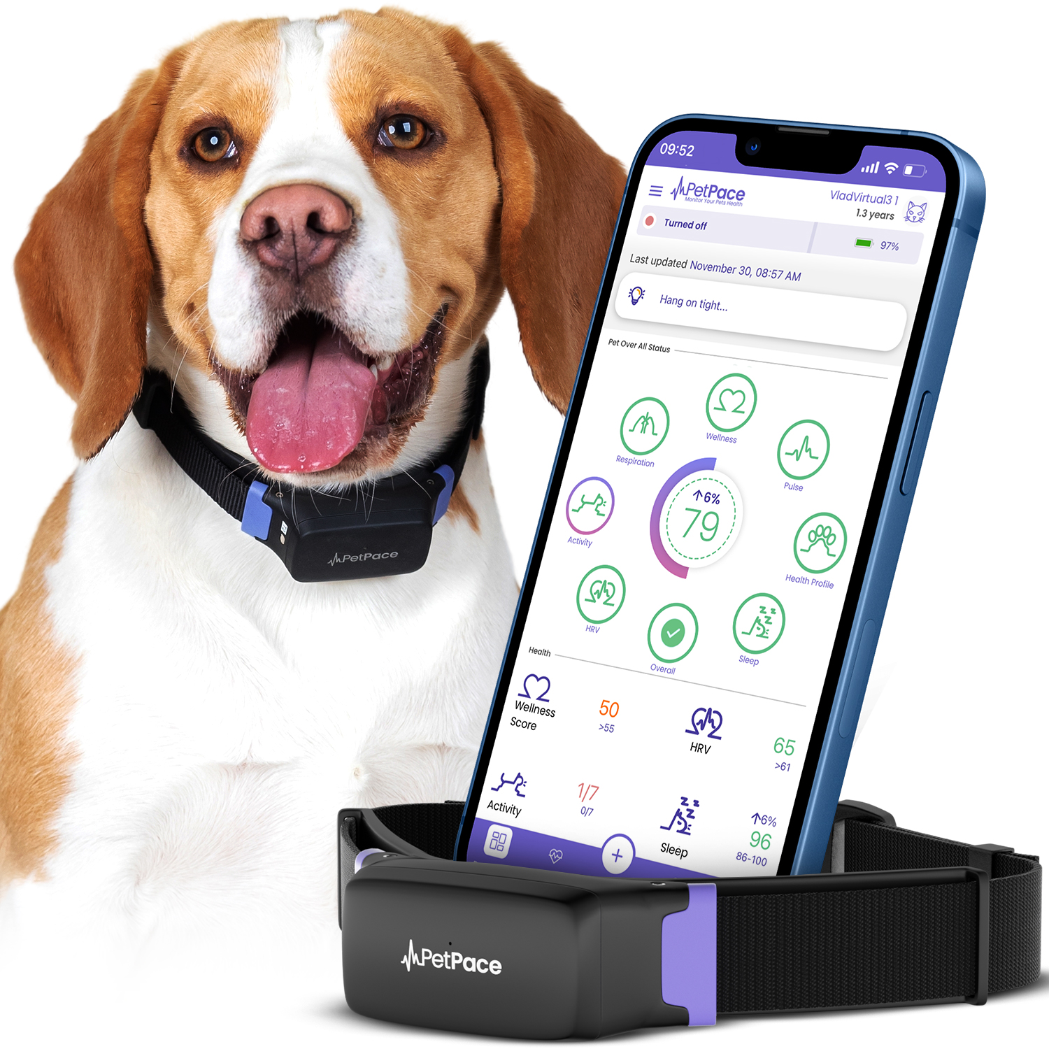 PetPace Smart Health Collar – Advanced AI-Driven Health Monitoring for Dogs, Tracks Vitals, Stress, Activity, Sleep & More, Vet-Approved Wellness Tracking, Early Alerts & Smart Data Sharing - Buy And Post Feedback on Amazon — 19