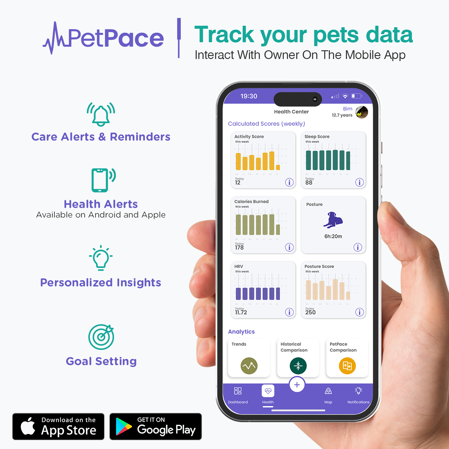PetPace Smart Health Collar – Advanced AI-Driven Health Monitoring for Dogs, Tracks Vitals, Stress, Activity, Sleep & More, Vet-Approved Wellness Tracking, Early Alerts & Smart Data Sharing - Buy And Post Feedback on Amazon — 12