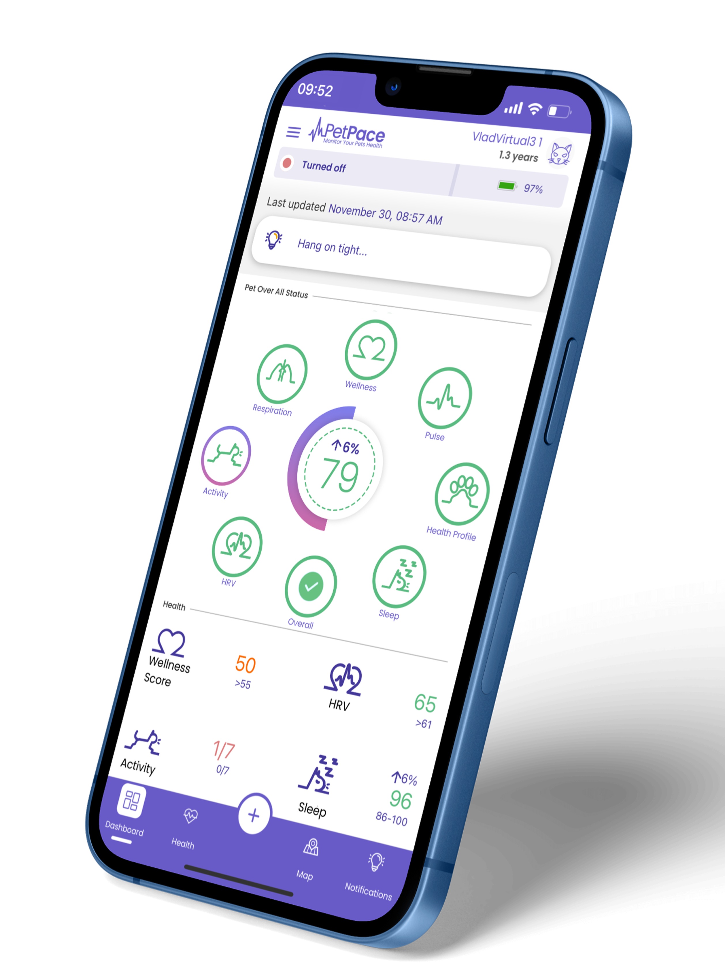 PetPace Smart Health Collar – Advanced AI-Driven Health Monitoring for Dogs, Tracks Vitals, Stress, Activity, Sleep & More, Vet-Approved Wellness Tracking, Early Alerts & Smart Data Sharing - Buy And Post Feedback on Amazon