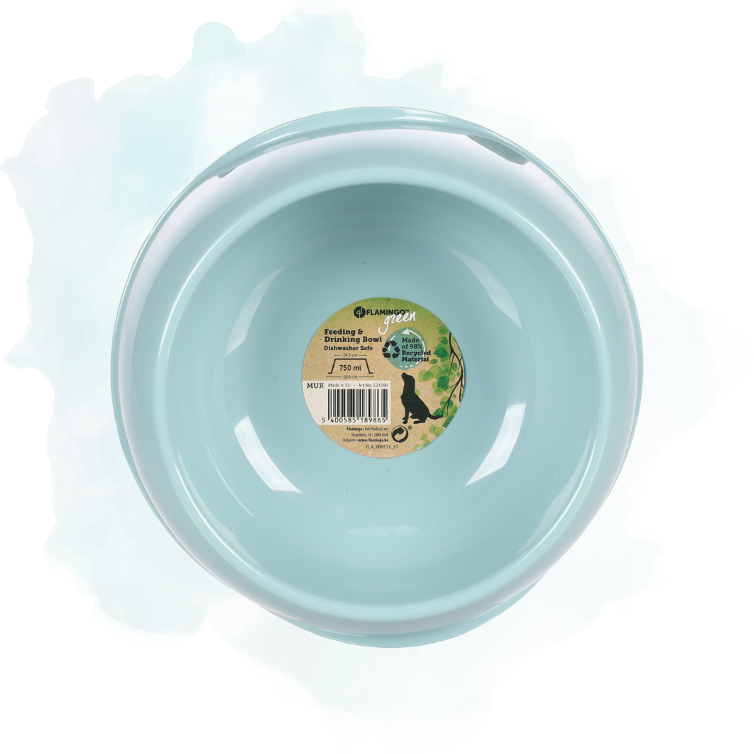 Feeding and Drinking Bowl Muk Round Light Blue M