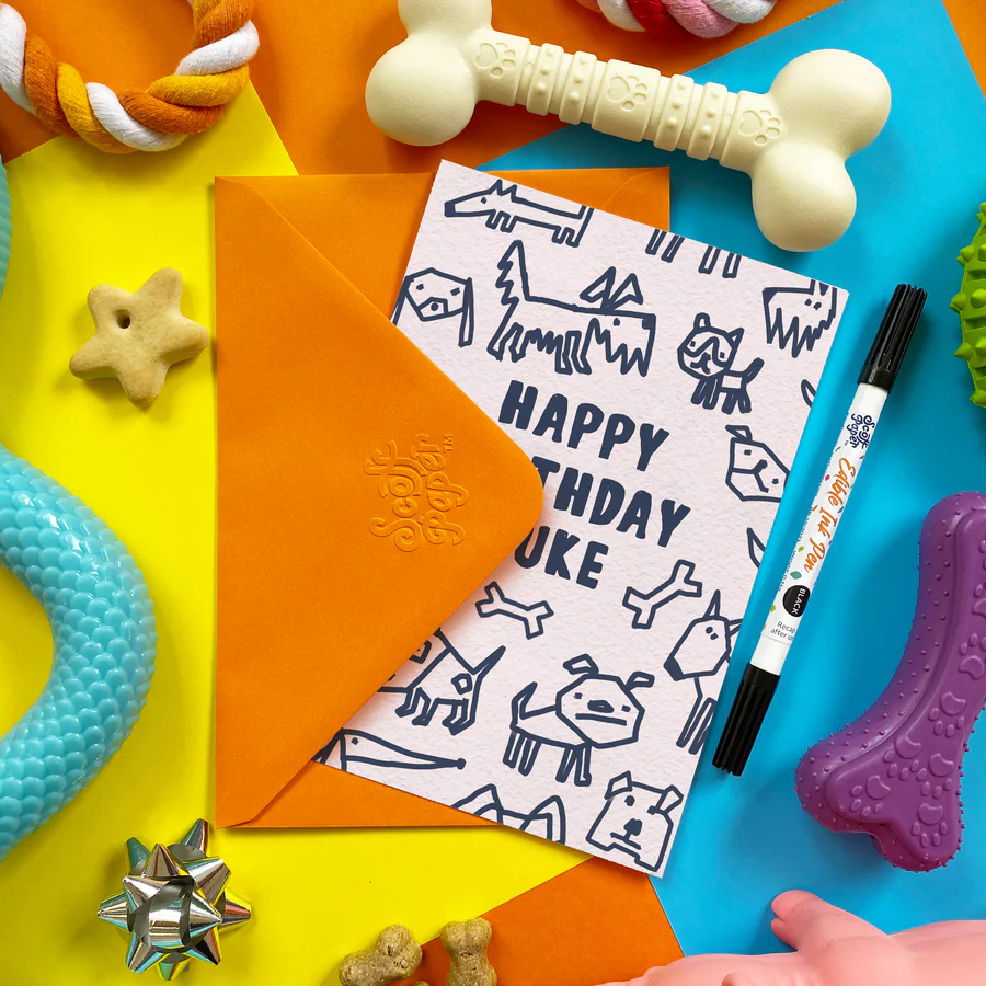 PERSONALISED MONO EDIBLE BIRTHDAY CARD