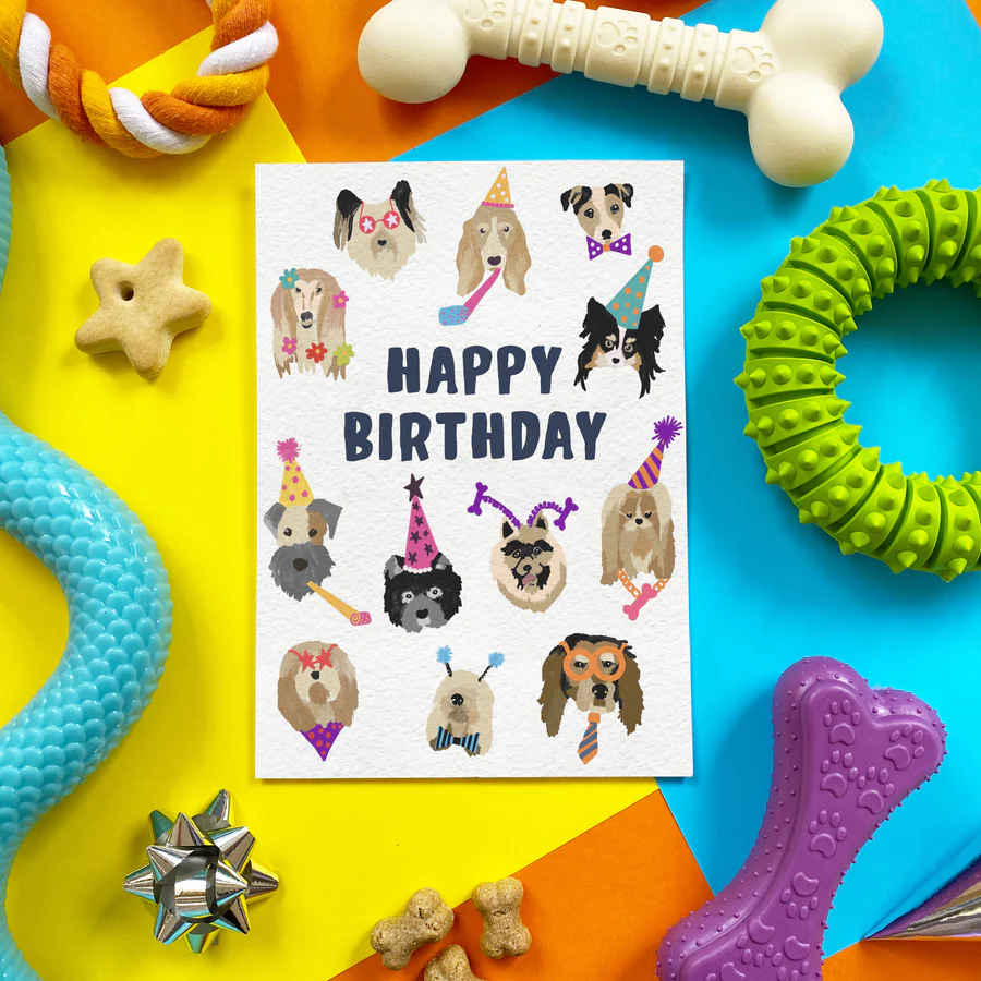 HAPPY BIRTHDAY HATS BACON CARD