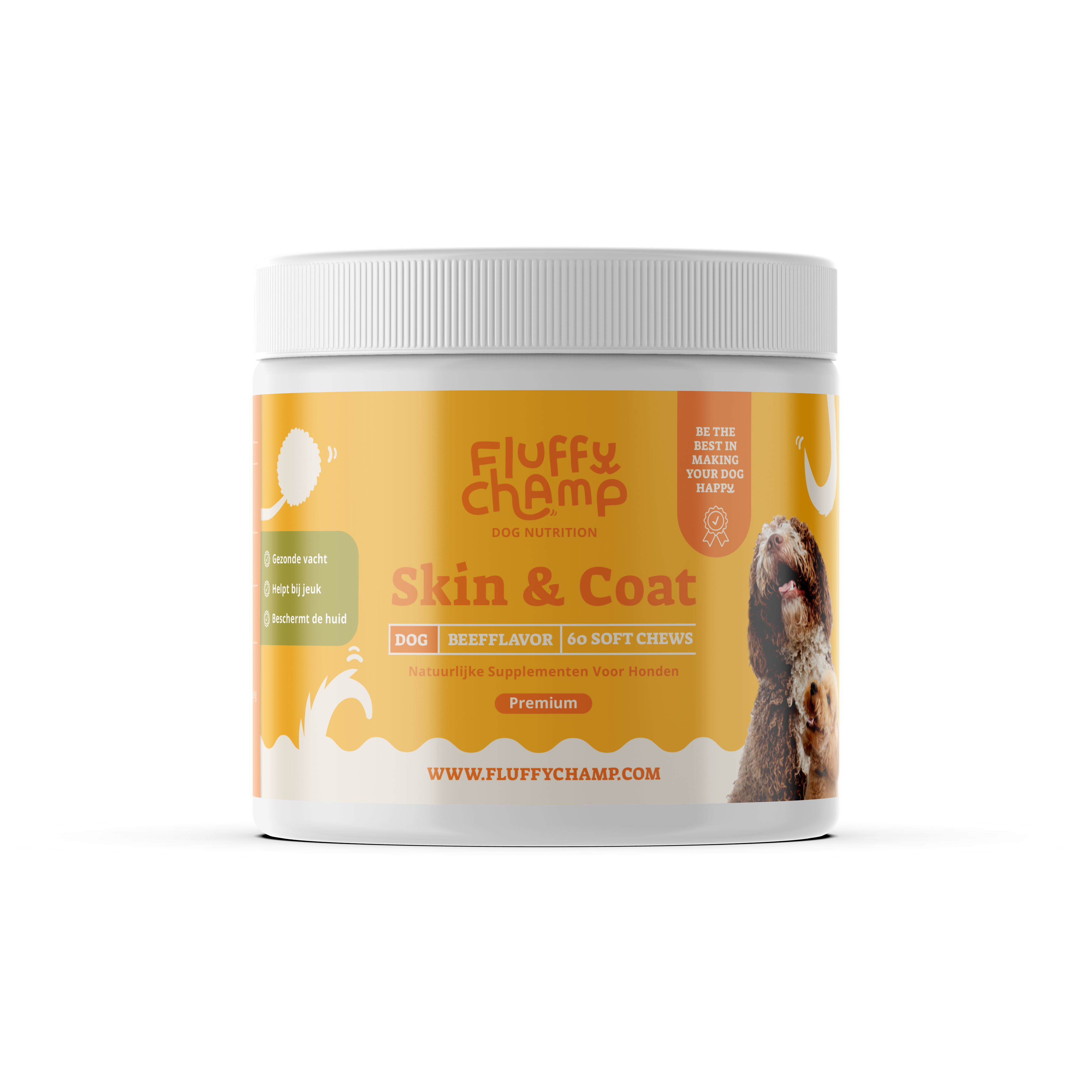 Skin & Coat – 60 Dog Chews - Rich in Biotin & Omega 3