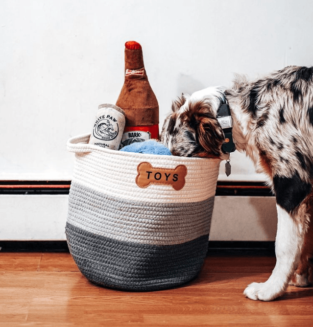 Dog toys basket