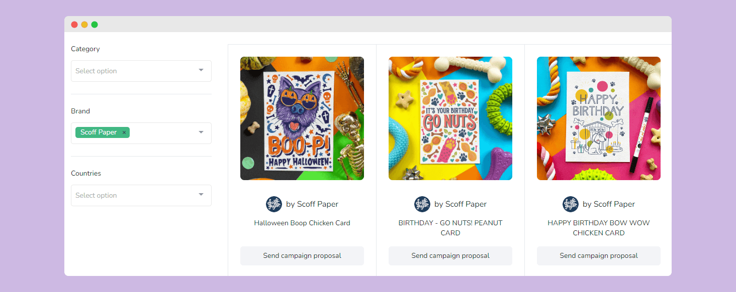 Promote dog products