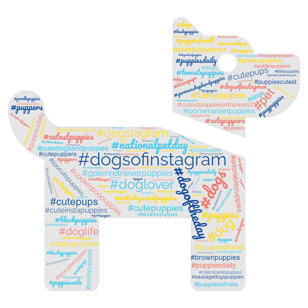 Puppy hashtags