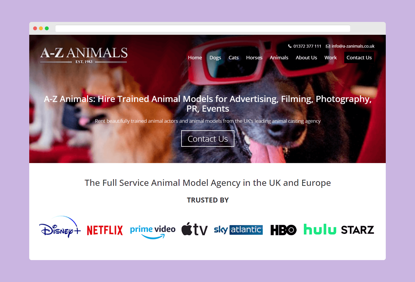 A-Z dog modelling agency